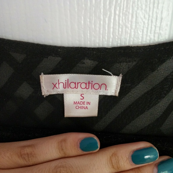 Xhilaration Striped Geometric Flowy Racerback Tank - Picture 4 of 6