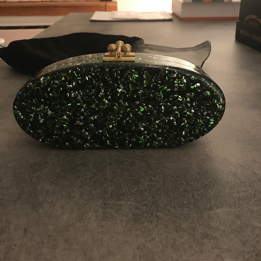 Edie Parker Green Clutch