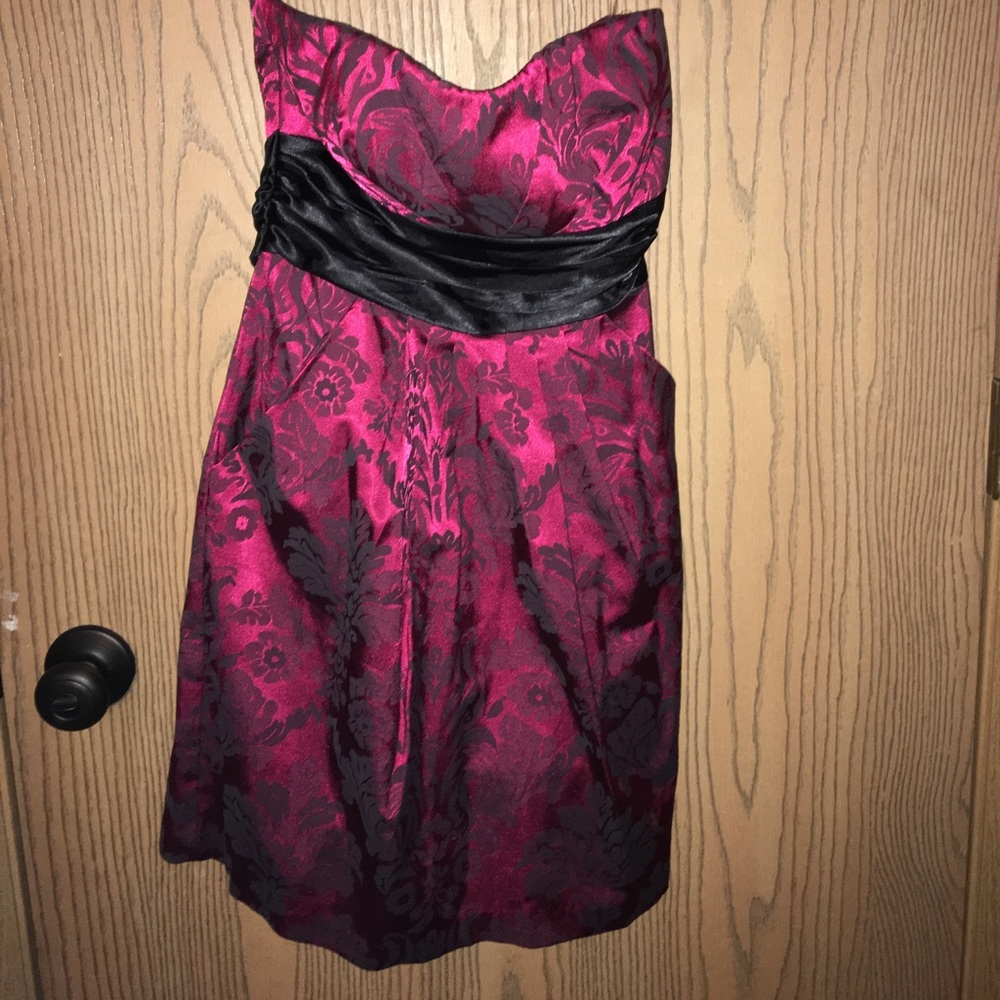 Black and Red Above the Knee Dress