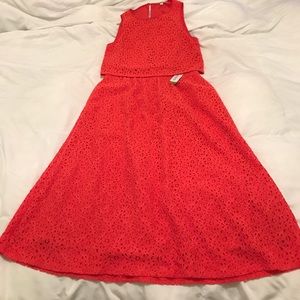 NWT 2 Piece Coral Gianni Bini Skirt Set