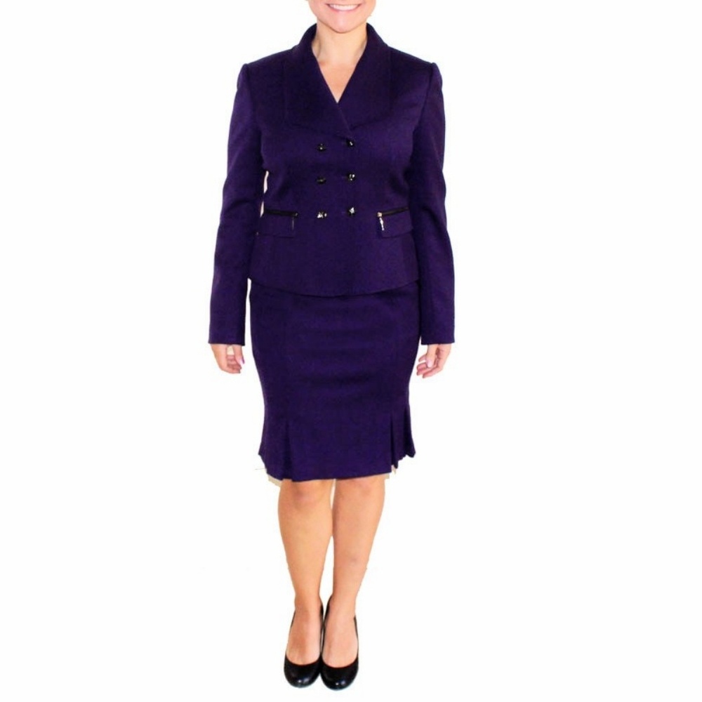Women's Business Suit TAHARI ASL Purple Size 4P