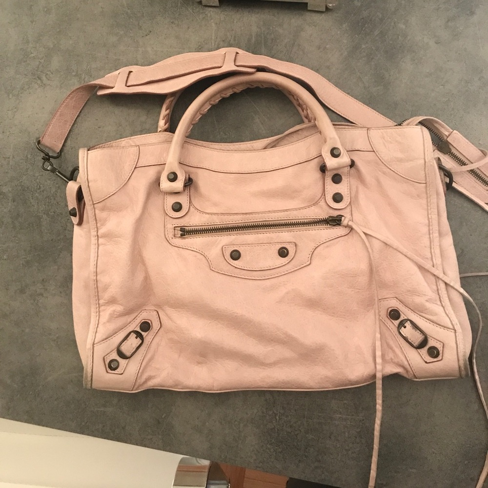 Balenciaga blush bag