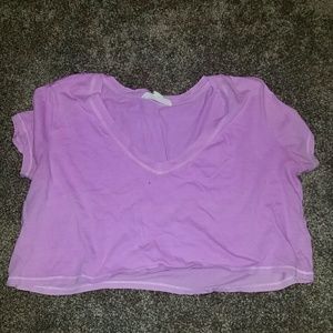 Pinkish purple crop top