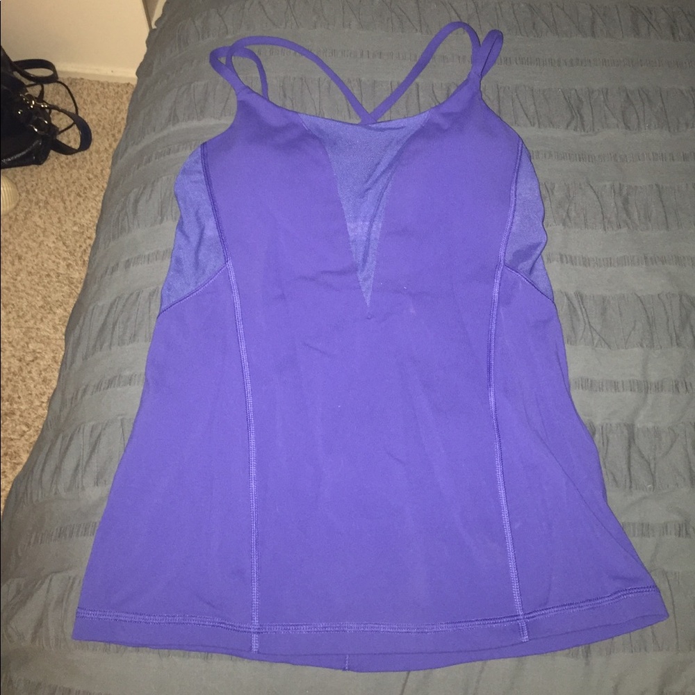Blue lululemon tank