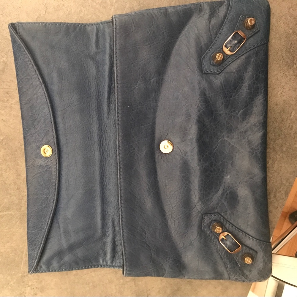 Balenciaga blue clutch - Picture 3 of 4