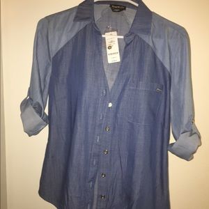 Bebe denim top