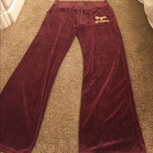 Maroon Juicy Couture sweatpants