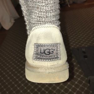Gray knitted Uggs
