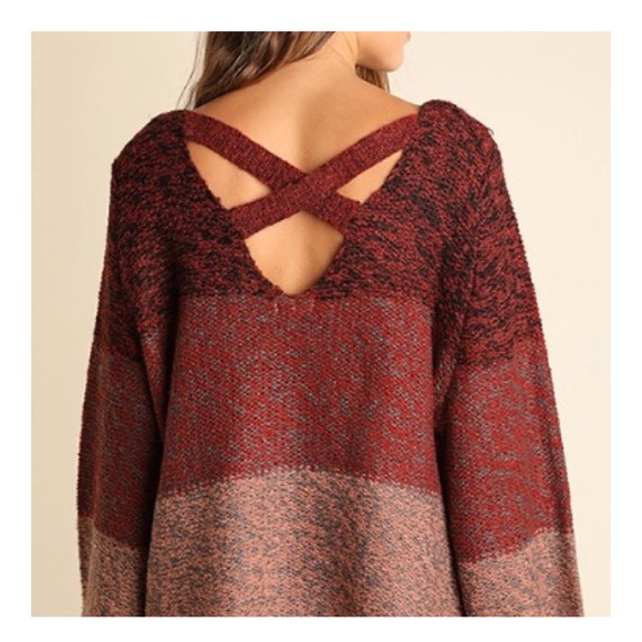 🎉Host Pick🎉Criss Cross Back Detail Sweater - Picture 2 of 2