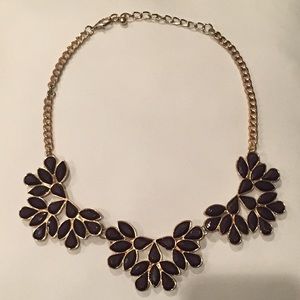 Navy Blue Bubble Necklace