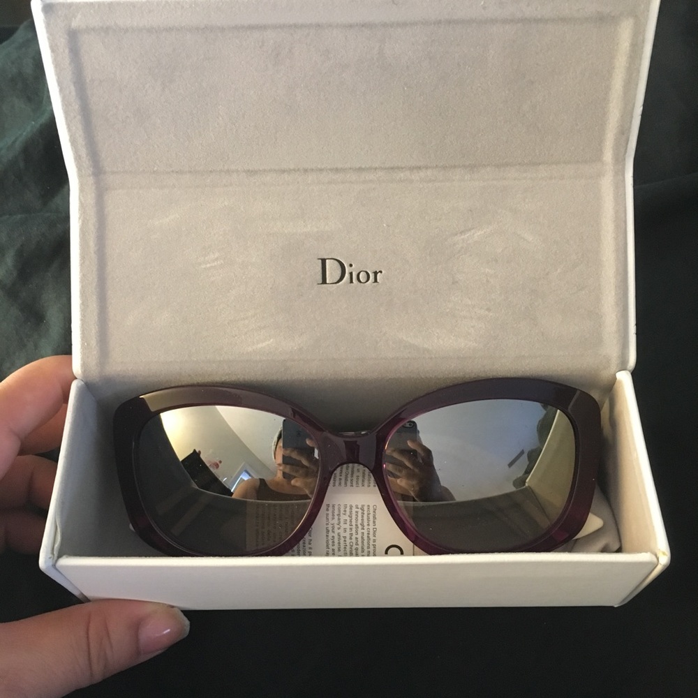 Purple Dior Sunglasses