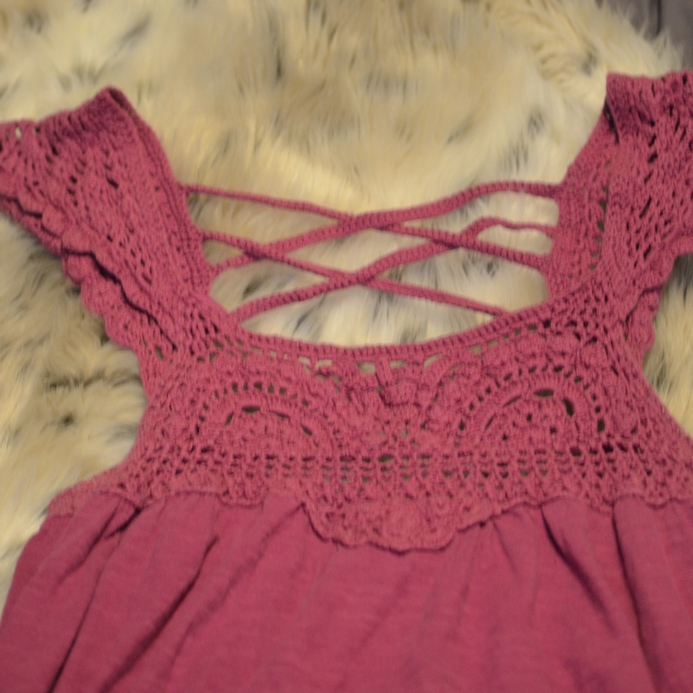 Purple Crotchet Top