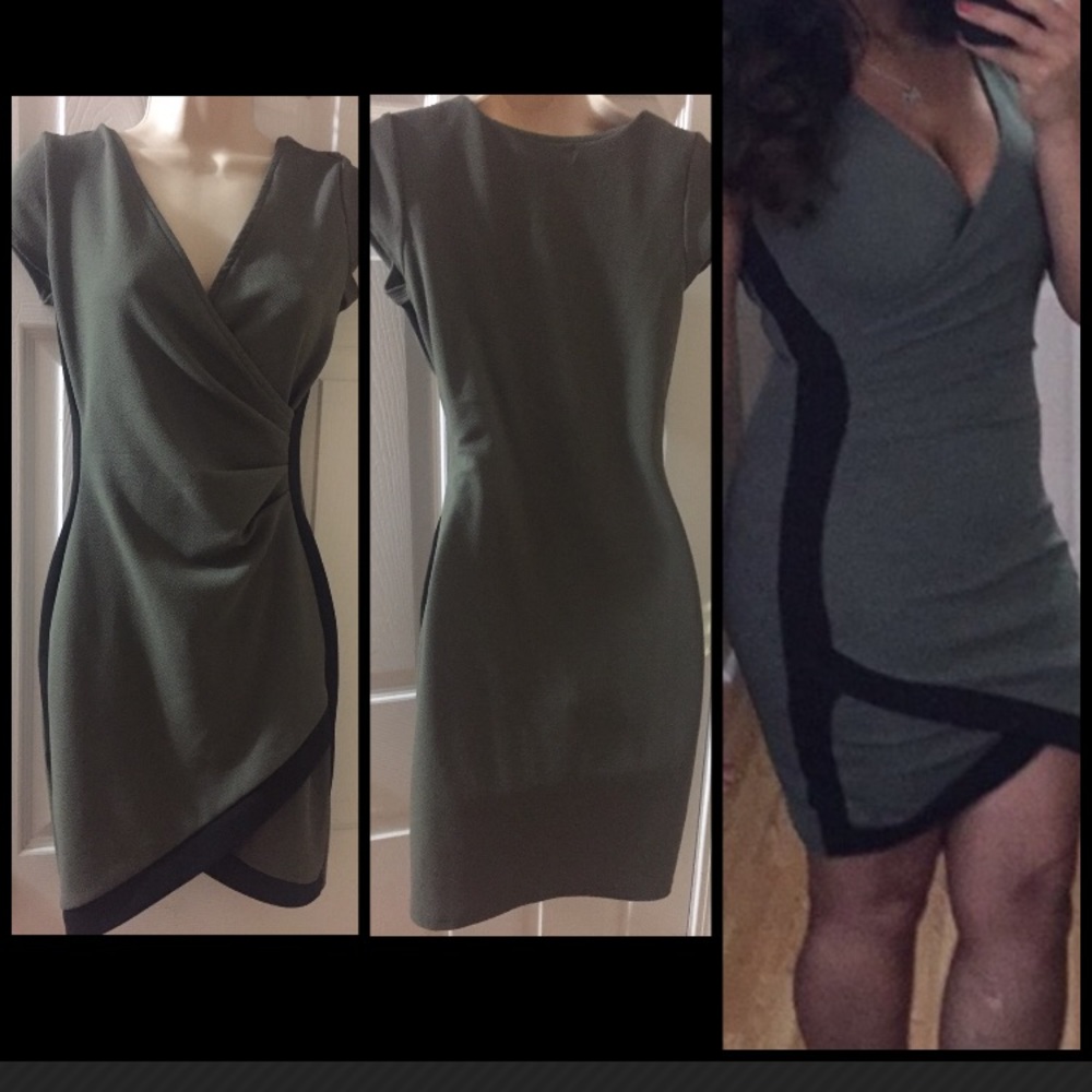 Olive Green Bandage Dress