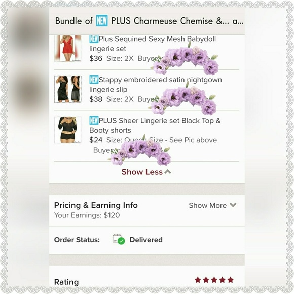 🆕PLUS Sheer Lingerie set long sleeve Top & shorts - Picture 5 of 5