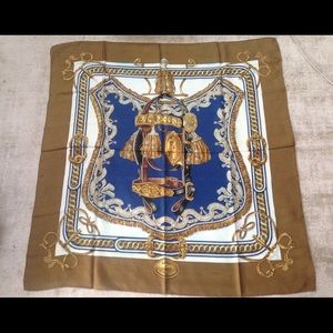 Sold Hermes collectors 100% silk scarf  85 by 89