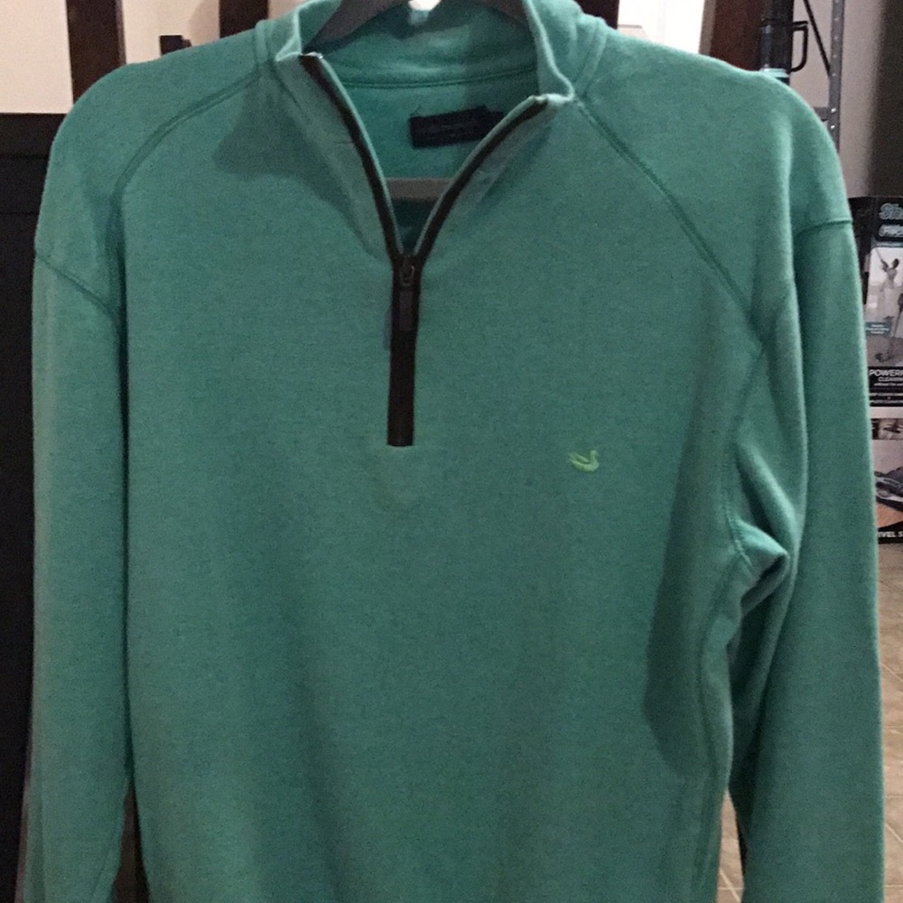 Mint Southern Marsh Down pour dry cotton 1/4 zip