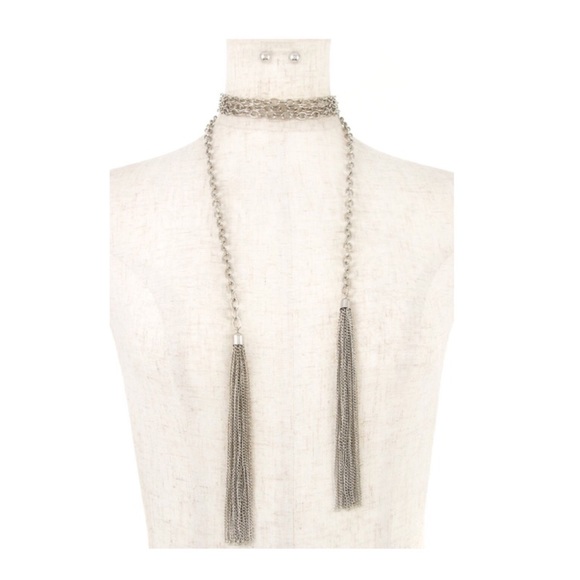 ❗️LAST ONE❗️Chain Tassel Wrap Necklace - Picture 2 of 3