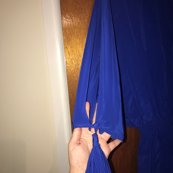 Blue Emerson Thorpe Small Cold Shoulder Dress π - Picture 2 of 5