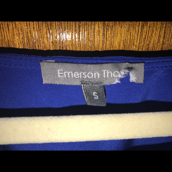 Blue Emerson Thorpe Small Cold Shoulder Dress π - Picture 4 of 5