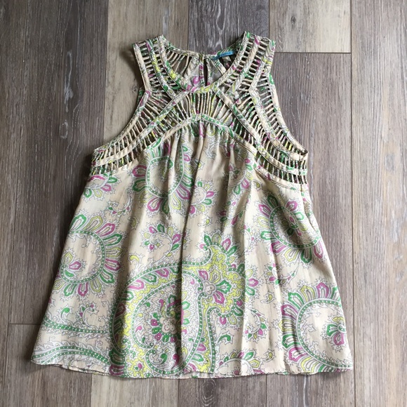 Anthropologie Tops - Leifnotes Anthropologie Idella 100% Silk Tank