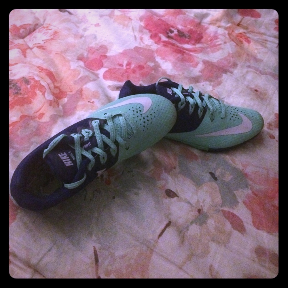 ♨️Lightly Worn Nike two tone blue cleats♨️
