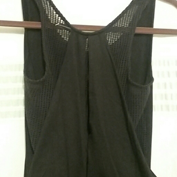 LAmade Split Back Tunic Tank with Mesh Lining - Picture 3 of 5