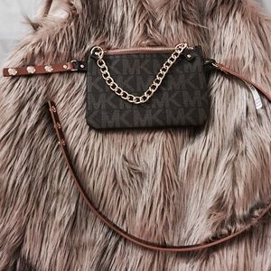 Michael Kors MK Logo Leather Fanny Pack