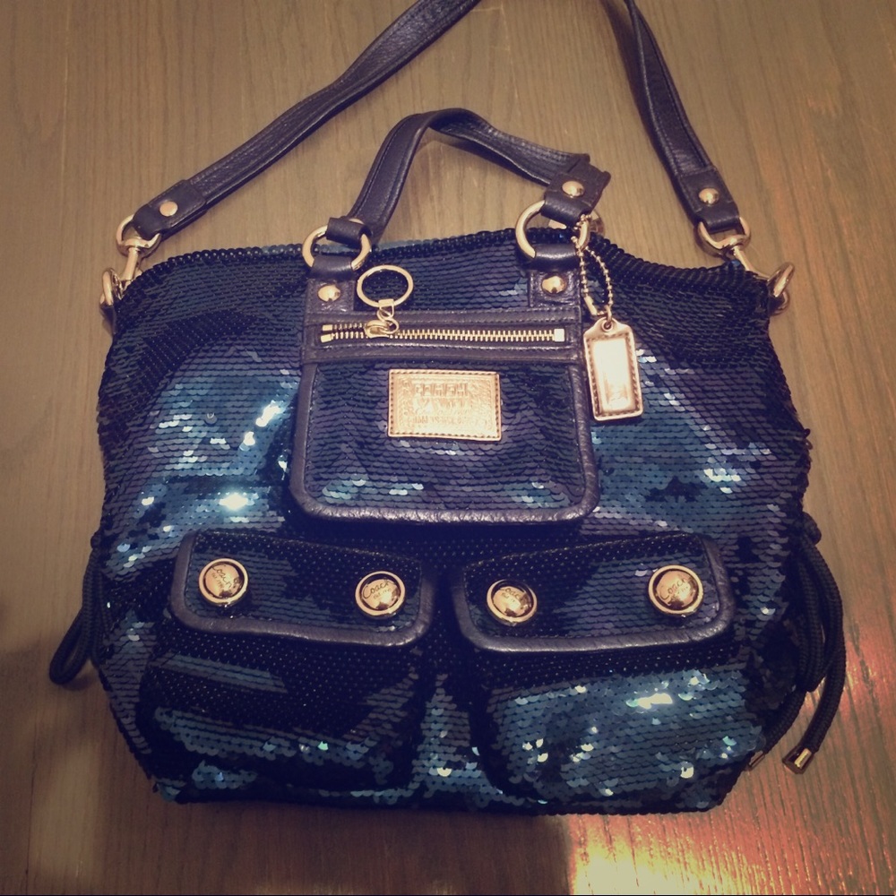 Coach Poppy sequin handbag