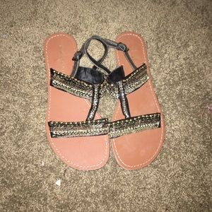 Beaded sandals