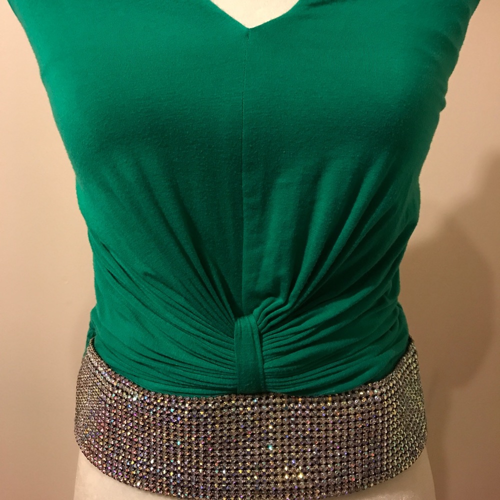 Sky Halter Top, Jewel Rhinestones, NWT