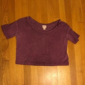 Purple crop top