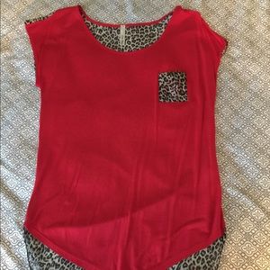Women's leopard print blouse