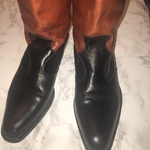 Joan and David lovely two tone Cowboy boots