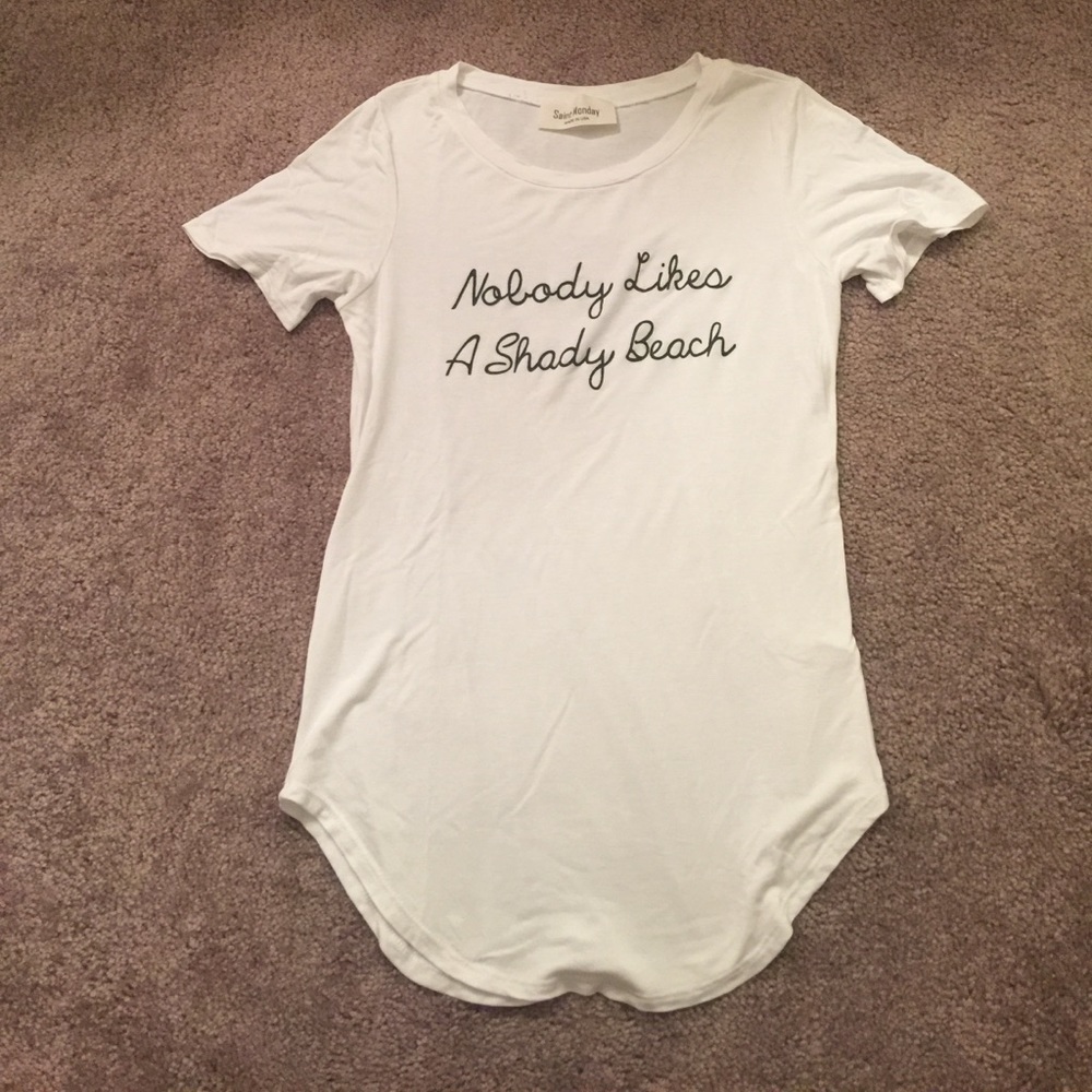 ✅ Nobody Likes A Shady Beach" shirt