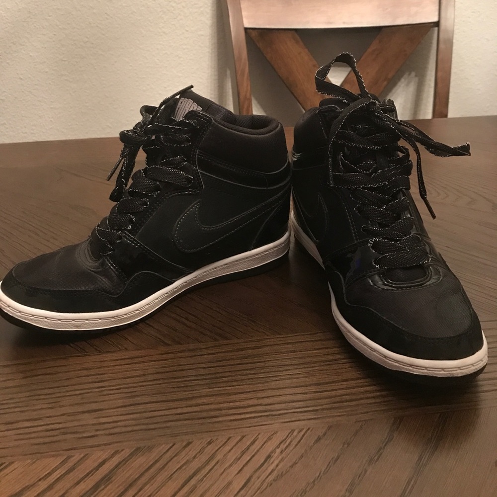 Edgy & Comfy Nike Wedge Sneaker
