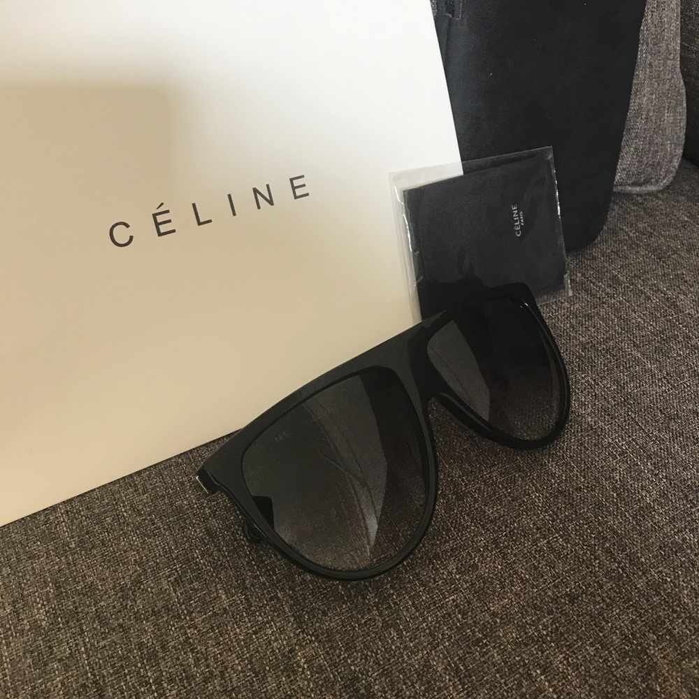 New Celine Thin Shadow Sunglasses Black CL41435S - Picture 6 of 8