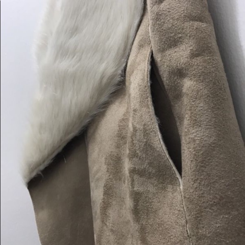 NWT Design History Faux Shearling Vest W/ Pockets - Picture 2 of 7