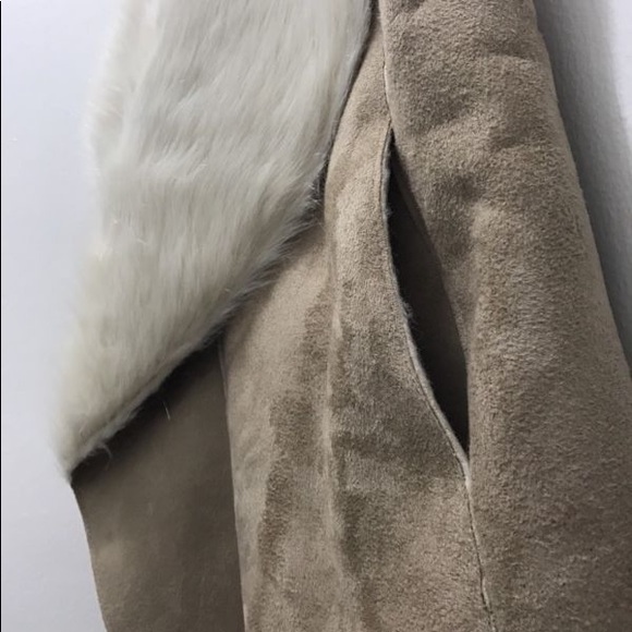 NWT Design History Faux Shearling Vest W/ Pockets - Picture 2 of 7