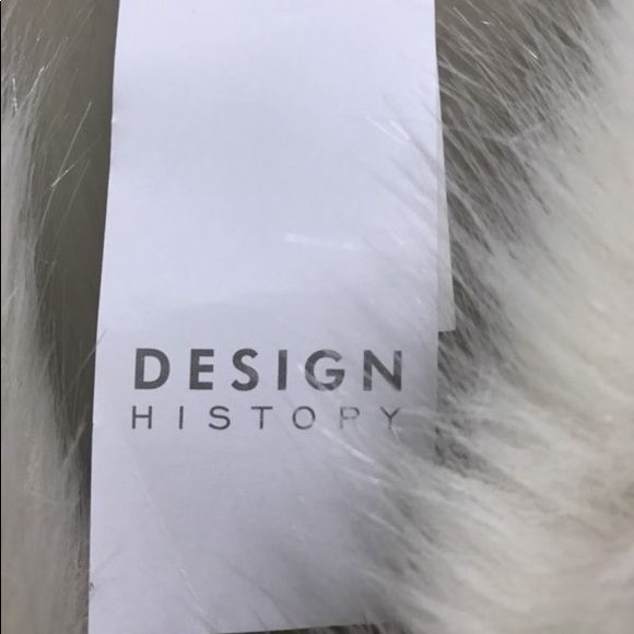 NWT Design History Faux Shearling Vest W/ Pockets - Picture 4 of 7