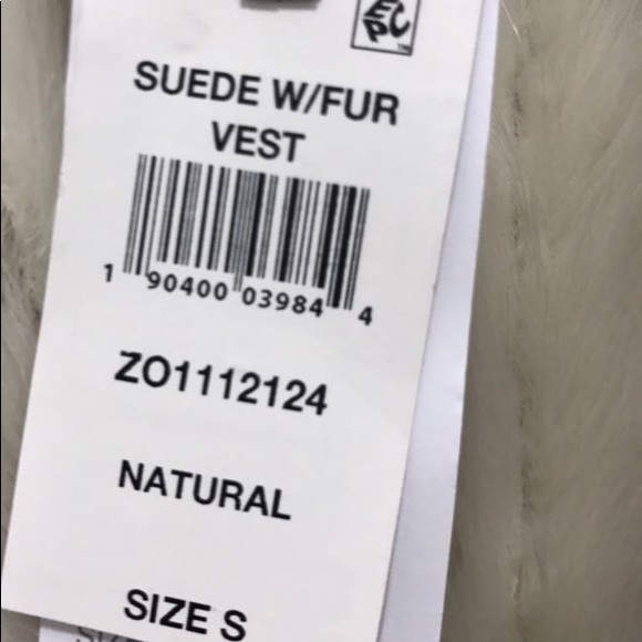 NWT Design History Faux Shearling Vest W/ Pockets - Picture 5 of 7