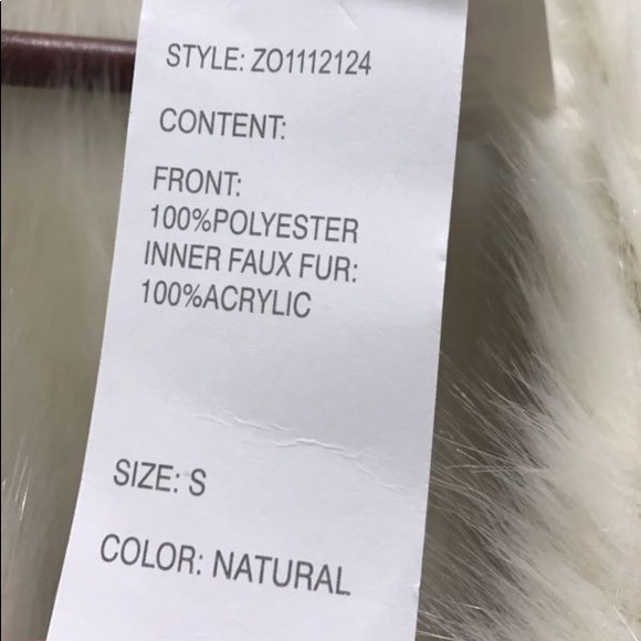 NWT Design History Faux Shearling Vest W/ Pockets - Picture 6 of 7