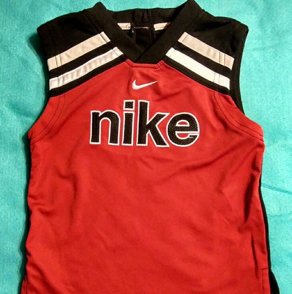Nike kids tank top red and black