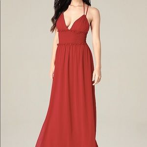 SMOCKED WAIST MAXI DRESS
