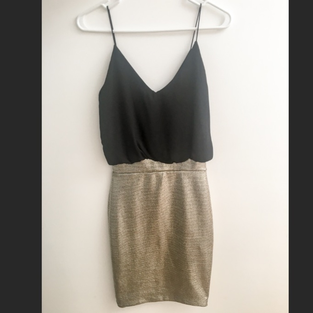 Cocktail dress with Fitted Skirt and Loose Top