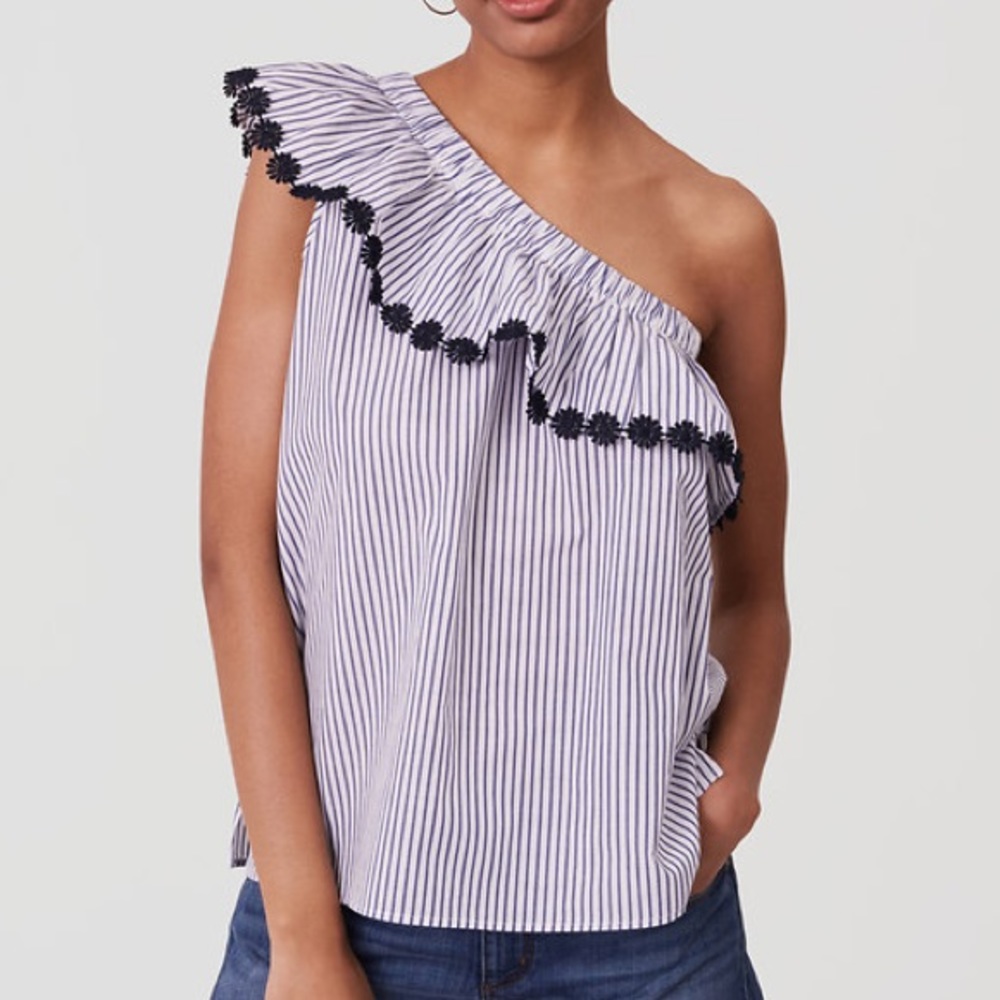 Loft One Shoulder Blouse