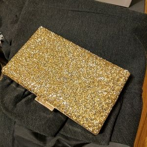 Glitter Embellished Box Clutch