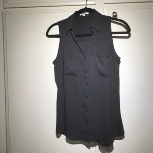 Express chiffon sleeveless Portofino shirt!