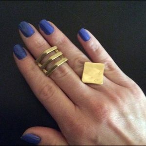 J. Crew gold rings