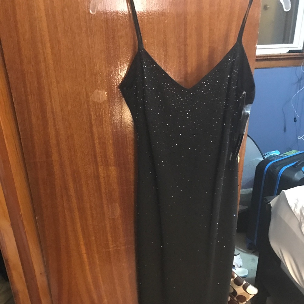 Black dress with black shimmer