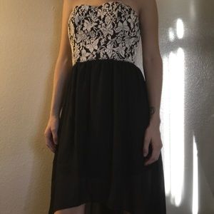 High Low Black Dress